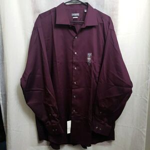NWT Van Heusen Flex Regular Fit Stretch Dress Shirt Hearth 18.5 34/35 Men's XXL